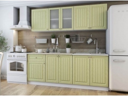 Кухня Хозяюшка МДФ 2000 фисташка